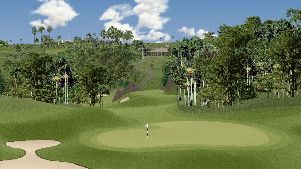 Hole 1 From Behind